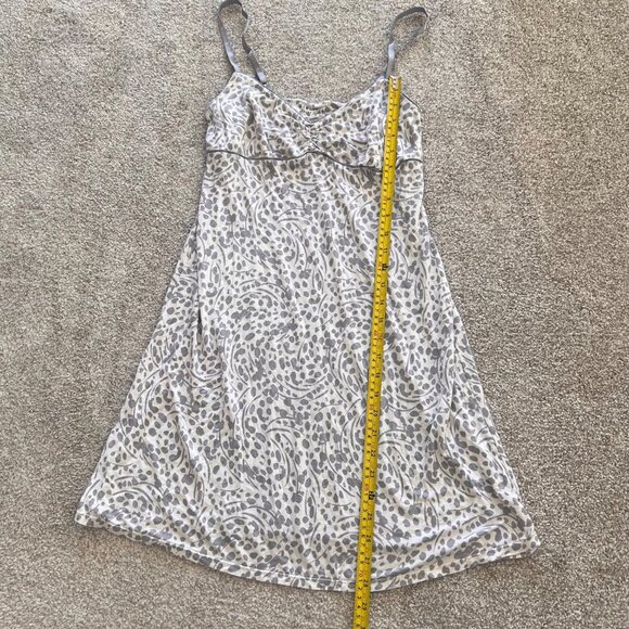 Y2K Babydoll Leopard Polka Dot Gray & White Cami Mini Dress M - Picture 6 of 8